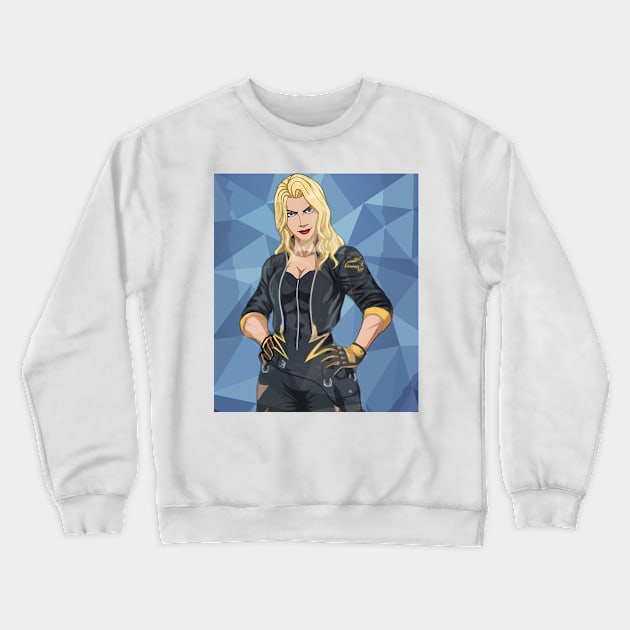 superheros Black Canary Crewneck Sweatshirt by nonagobich